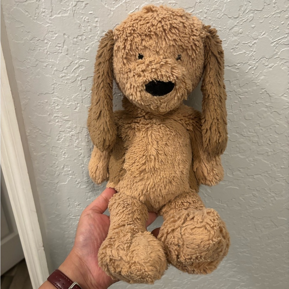 Pottery Barn Kids Teddy Bear 12" Soft brown Fur Minky Lovey vintage